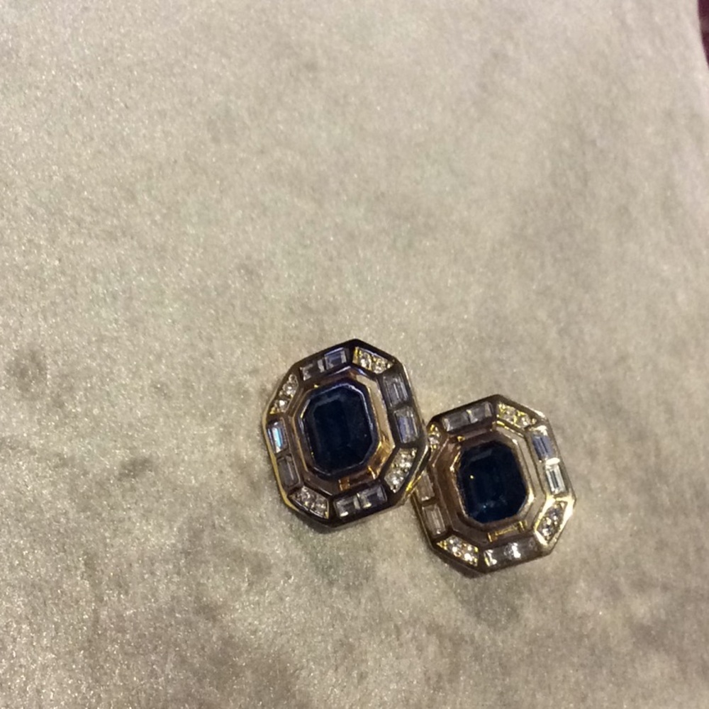 Blue Crystal Earrings